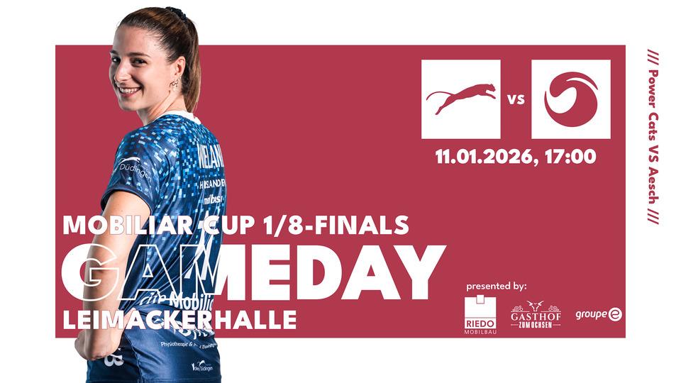 Poster Volleyball, Mobiliar Cup: Volley Düdingen – Sm'Aesch Pfeffingen