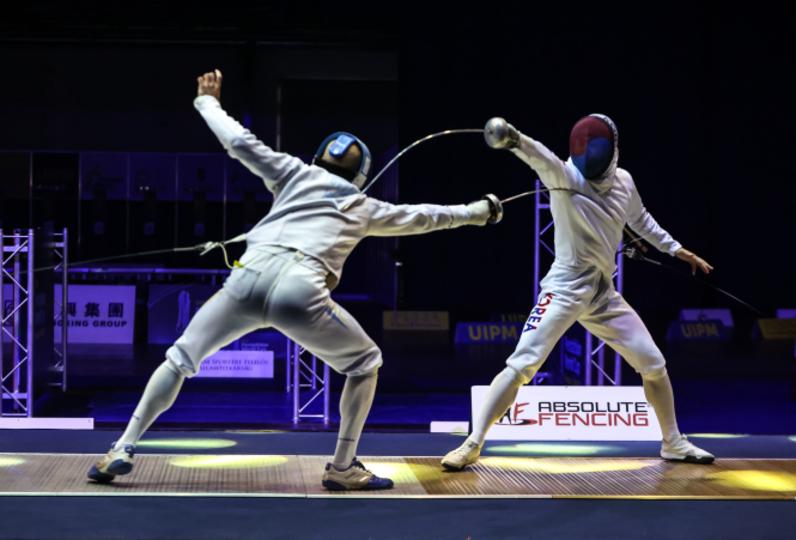 Poster UIPM Modern Pentathlon: Weltcupfinal Budapest, Männer, Halbfinal A