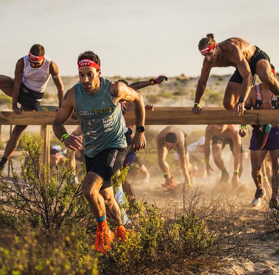 Poster Spartan: Extrem-Hindernislauf Weltmeisterschaft Race und 100M