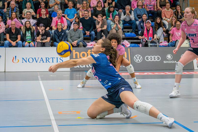 Poster Volleyball, NLA Frauen, Rang 3-4: Sm'Aesch Pfeffingen - Volley Düdingen